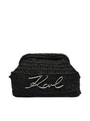 KARL LAGERFELD Torebka B1W46083 Czarny. Czarne torebki wieczorowe damskie KARL LAGERFELD, bez wzorów, bez dodatków. Za 549.99 zł.