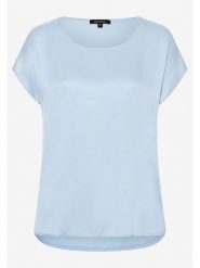 More & More Koszulka w kolorze błękitnym rozmiar: 42. Niebieskie bluzki damskie More & More, bez wzorów, bez kołnierzyka, bez ramiączek. Za 83.62 zł.