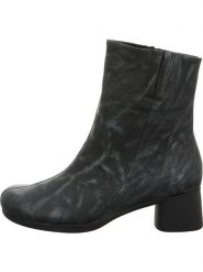 Think! Skórzane botki w kolorze czarnym rozmiar: 39,5. Czarne botki damskie Think!, eleganckie, bez obcasa, bez zapięcia. Za 368.09 zł.