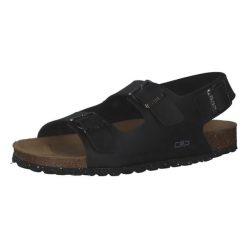 Cmp Sandały Eco Keidha 3Q91026-U901. Czarne sandały damskie CMP, bez wzorów, z materiału, bez obcasa, bez zapięcia. Za 162.99 zł.