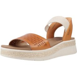 Sandały SKECHERS SLIP-INS BOBS SUN RAY Brązowy. Brązowe sandały damskie Skechers, bez wzorów, z materiału, bez obcasa, bez zapięcia. Za 279.99 zł.