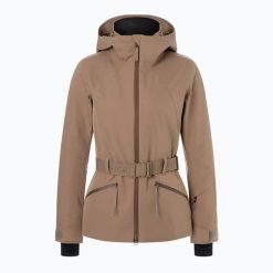 Kurtka narciarska damska BOGNER FIRE+ICE Moia 2. Brązowe kurtki damskie na zimę, l, bez wzorów, z materiału, bez kaptura. Za 1,999.00 zł.