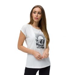 Koszulka trekkingowa damska Mammut Mountain Courmayeur. Białe bluzki damskie Mammut, xs, bez wzorów, bez kołnierzyka, bez ramiączek. Za 109.99 zł.