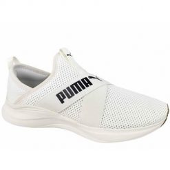 Buty do chodzenia damskie Puma Softride Harmony Slip. Białe obuwie sportowe damskie Puma, z gumy, bez zapięcia, trekkingowe. Za 271.00 zł.