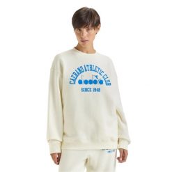 Bluza DIADORA SWEATSHIRT CREW 1948 ATHL. CLUB. Szare bluzy damskie Diadora, l, bez wzorów, z bawełny, bez kaptura. Za 129.99 zł.