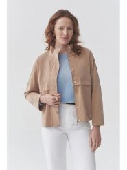 TATUUM Kurtka przejściowa "Eddie" w kolorze beżowym rozmiar: M. Brązowe kurtki damskie TATUUM, m, bez wzorów, bez kaptura. Za 253.54 zł.