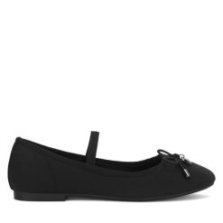 Baleriny Nelli Blu. Czarne baleriny dziewczęce Nelli Blu, bez wzorów, bez obcasa, bez zapięcia. Za 59.99 zł.