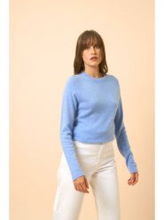Just Cashmere Kaszmirowy sweter "Jane" w kolorze błękitnym rozmiar: XXL. Niebieskie swetry klasyczne damskie Just Cashmere, xxl, z kaszmiru, bez kołnierzyka. Za 333.81 zł.