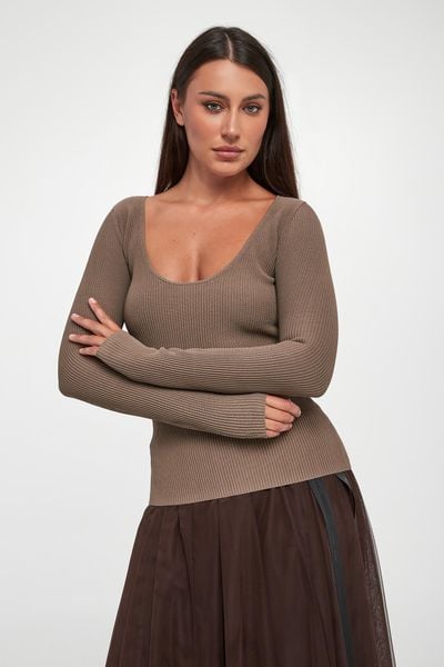 Bluzka damska w prażki ARMANI EXCHANGE. Bluzki damskie Armani Exchange, l, bez wzorów, bez kołnierzyka, bez ramiączek. W wyprzedaży za 365.40 zł.