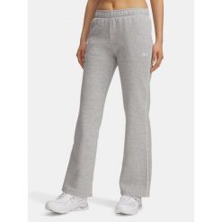 Spodnie Dresowe Damskie UA RIVAL FLC PIPED PANT 6003711-011. Szare obuwie sportowe damskie Under Armour, bez wzorów, z dresówki. Za 135.53 zł.