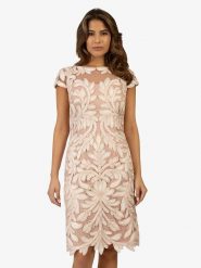 APART Sukienka w kolorze jasnoróżowo-kremowym rozmiar: 40. Różowe sukienki damskie Apart, bez wzorów, bez ramiączek. Za 457.95 zł.