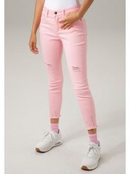 Aniston Dżinsy - Skinny fit - w kolorze jasnoróżowym rozmiar: 36. Różowe jeansy damskie Aniston. Za 79.03 zł.