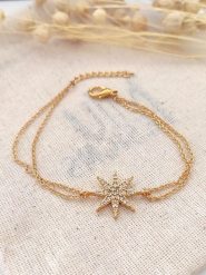 Atelier MIU Pozłacana bransoletka z elementem ozdobnym rozmiar: onesize. Żółte bransoletki damskie atelier MIU, pozłacane. Za 30.99 zł.