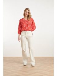 Smashed Lemon Bluzka w kolorze pomarańczowym rozmiar: XL. Pomarańczowe bluzki damskie Smashed Lemon, xl, bez wzorów, bez kołnierzyka, bez ramiączek. Za 80.14 zł.