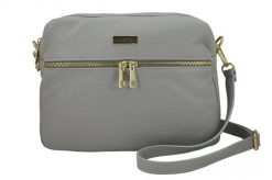 Listonoszka skórzana BARBERINI'S j. szara 979-8. Szare shopper bag Barberinis, bez wzorów, ze skóry, duże, bez dodatków. Za 229.99 zł.
