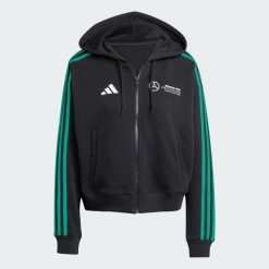 BLUZA Z KAPTUREM MERCEDES - AMG PETRONAS FORMULA ONE TEAM DNA FULL ZIP. Białe bluzy damskie Adidas, xl, bez wzorów, z bawełny, z kapturem. Za 279.00 zł.