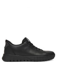 Geox Sneakersy D Flextride Plus D567SA 09B15 C9999 Czarny. Czarne obuwie sportowe damskie Geox, ze skóry, bez zapięcia. Za 319.99 zł.