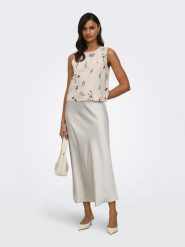 ONLY Spódnica w kolorze jasnoszarym rozmiar: XS. Szare spódnice damskie Only, na co dzień, xs, bez wzorów, maxi. Za 86.99 zł.