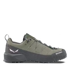Damskie buty trekkingowe Salewa Wildfire Leather 2 GTX. Czarne obuwie trekkingowe damskie Salewa, z gore-texu, bez zapięcia. Za 770.00 zł.