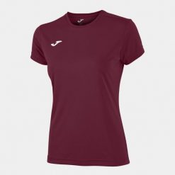 Koszulka do biegania damska Joma Combi z krótkim rękawem. Brązowe bluzki damskie Joma, xs, bez wzorów, sportowe, bez kołnierzyka, bez ramiączek. Za 59.99 zł.