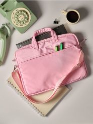 Torba na laptopa - różowy. Czerwone torby na laptopa Sinsay, bez wzorów. Za 29.99 zł.