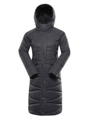 Alpine Pro Płaszcz zimowy "Golena" w kolorze antracytowym rozmiar: M. Czarne płaszcze damskie Alpine Pro, na zimę, m, bez wzorów, z puchu, bez kaptura. Za 483.17 zł.