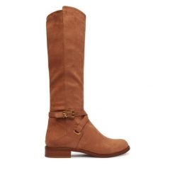 Kozaki MICHAEL Michael Kors. Brązowe kozaki damskie MICHAEL Michael Kors, bez obcasa, na płaskiej podeszwie, bez zapięcia. Za 1,239.00 zł.