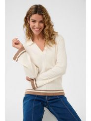 Cream Sweter w kolorze kremowym rozmiar: XS. Brązowe swetry klasyczne damskie Cream, xs, bez kołnierzyka. Za 84.21 zł.