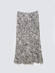 Spódnica damska maxi z wiskozy z nadrukiem czarno-kremowa Arcelia 906. Czarne spódnice damskie Big Star, na co dzień, na lato, l, bez wzorów, z koronki, eleganckie, maxi. Za 179.99 zł.