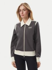 EA7 Emporio Armani Bluza 7W001328 AF25623 U8117 Szary Regular Fit. Szare bluzy damskie EA7 Emporio Armani, l, bez wzorów, bez kaptura. Za 714.99 zł.