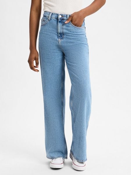 Tommy Jeans Dżinsy - Claire Kobiety Bawełna niebieski, 30-32. Niebieskie jeansy damskie Tommy Jeans. Za 349.95 zł.