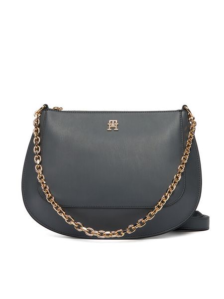 Tommy Hilfiger Torebka Th Glam Conv Med Crossover AW0AW18143 Szary. Szare torebki klasyczne damskie Tommy Hilfiger, ze skóry, bez dodatków. Za 649.99 zł.