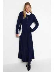 Trendyol 2-częściowy zestaw w kolorze granatowym rozmiar: XL. Niebieskie swetry klasyczne damskie Trendyol, xl, bez kołnierzyka. Za 100.99 zł.