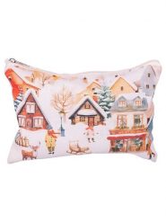 Villa d´Este Kosmetyczka "Winter Village" ze wzorem rozmiar: onesize. Kosmetyczki damskie bez wzorów, z materiału. Za 21.82 zł.