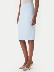 Rinascimento Spódnica ołówkowa CFC0128651003 Błękitny Slim Fit. Niebieskie spódnice damskie Rinascimento, m, bez wzorów, z syntetyku. Za 349.99 zł.