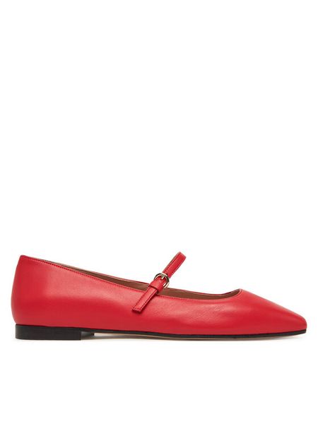 Pollini Baleriny SA11051C0MTE0501 Czerwony. Czerwone balerinki damskie Pollini, bez wzorów, ze skóry. Za 679.99 zł.