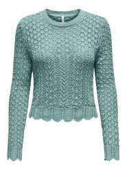 ONLY Sweter w kolorze turkusowym rozmiar: M. Niebieskie swetry klasyczne damskie Only, m, bez kołnierzyka. Za 83.42 zł.