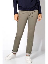 Relaxed by TONI Dżinsy - Slim fit - w kolorze khaki rozmiar: W22. Brązowe jeansy damskie Relaxed by TONI, z podwyższonym stanem. Za 114.17 zł.
