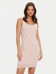 Guess Sukienka dzianinowa W4BK98 Z3JD2 Różowy Bodycon Fit. Czerwone sukienki damskie Guess, z aplikacjami, z dzianiny, bez ramiączek. Za 289.99 zł.