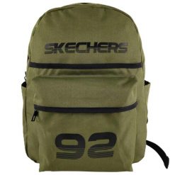 Plecak unisex Skechers Downtown Backpack pojemność 20 L. Zielone plecaki Skechers, bez wzorów. Za 79.99 zł.