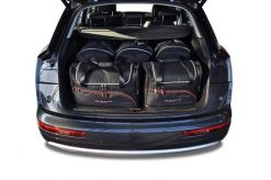 Torby Do Bagażnika Audi Q5 2017-2024 5Szt Kjust. Czarne torby podróżne KJUST, bez wzorów, z kauczuku. Za 1,521.00 zł.