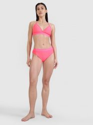 4F Dół od bikini damski - różowy XL. Czerwone bikini 4F, bez wzorów, z elastanu. W wyprzedaży za 39.99 zł.