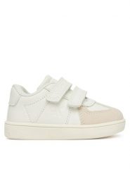 Calvin Klein Jeans Sneakersy Low Cut Velcro Sneaker V1X9-82075-1269 M Biały. Białe buty sportowe chłopięce Calvin Klein Jeans, z jeansu, bez zapięcia. Za 189.99 zł.