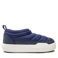 Botki Moon Boot. Niebieskie botki damskie Moon Boot, z nylonu, bez obcasa, na płaskiej podeszwie, bez zapięcia. Za 679.99 zł.