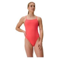 Strój kąpielowy damski Speedo Fl Solid V-Back 2.0 Af. Czerwone stroje jednoczęściowe Speedo, bez wzorów, z materiału. Za 239.99 zł.