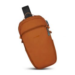 Plecak antykradzieżowy Pacsafe ECO Sling Backpack. Brązowe plecaki Pacsafe, bez wzorów. Za 640.99 zł.