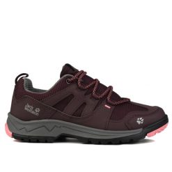 Buty damskie sportowe trekkingowe Jack Wolfskin WOLF HIKER LOW K. Fioletowe obuwie trekkingowe damskie Jack Wolfskin, bez zapięcia. W wyprzedaży za 148.00 zł.