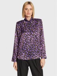 Nissa Koszula C13343 Fioletowy Regular Fit. Fioletowe koszule damskie Nissa, bez wzorów, z syntetyku, bez kołnierzyka, bez ramiączek. Za 869.99 zł.