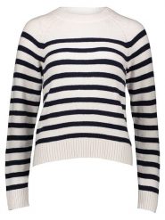 GAP Sweter w kolorze biało-czarnym rozmiar: XL. Białe swetry klasyczne damskie GAP, xl, z bawełny, bez kołnierzyka. Za 70.24 zł.