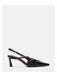 Steve Madden Czółenka w kolorze czarnym z paskiem rozmiar: 36. Czarne czółenka damskie Steve Madden, bez wzorów, bez obcasa, na szpilce. Za 224.52 zł.